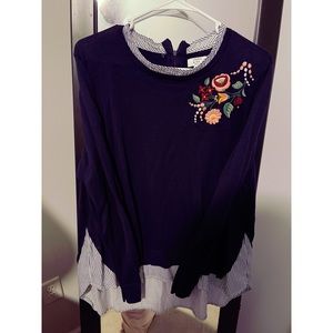 Crown & Ivy Sweater Blouse